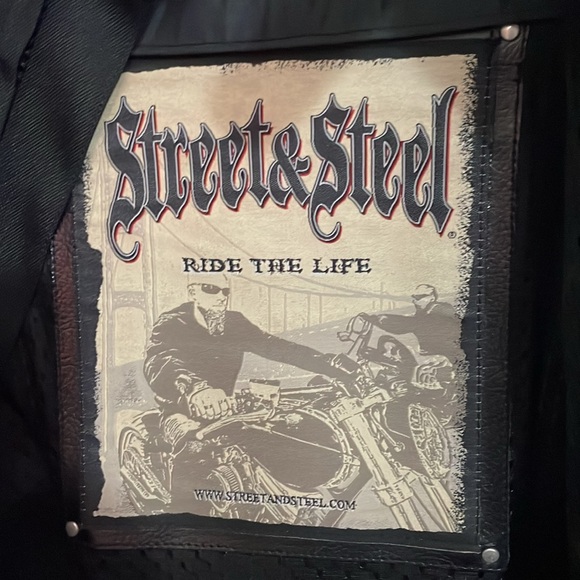 Men's black STREETS & STEEL Shell jacket with protection. Size XL - Picture 8 of 11